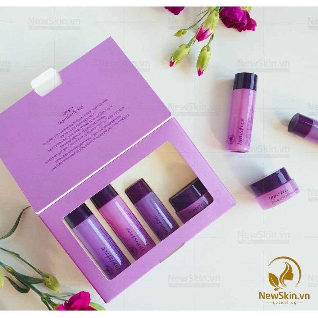 Bộ Kit Dưỡng Da Toàn Diện, Dưỡng Trắng, Chống Lão Hóa Innisfree Jeju Orchid Special Kit