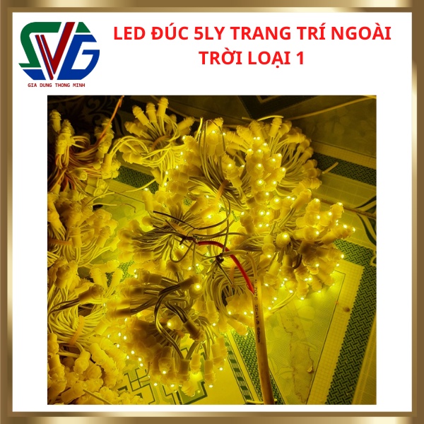 Led quấn cây chống nước chịu mưa nắng Led đúc Led hạt F5 Đèn trang trí cây ngoài tr ời Led trang trí