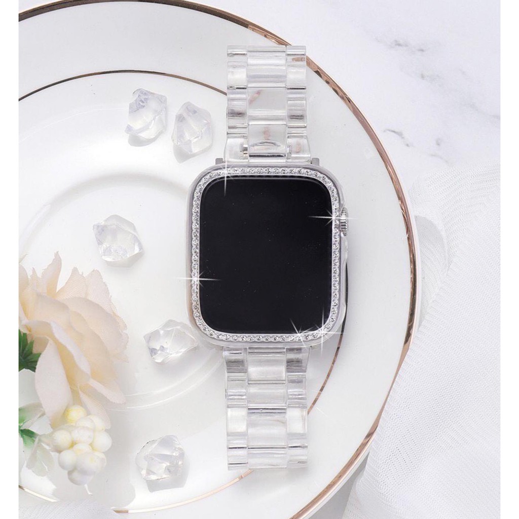 Dây đeo Apple Watch nhựa trong đủ màu size 38/40 42/44mm