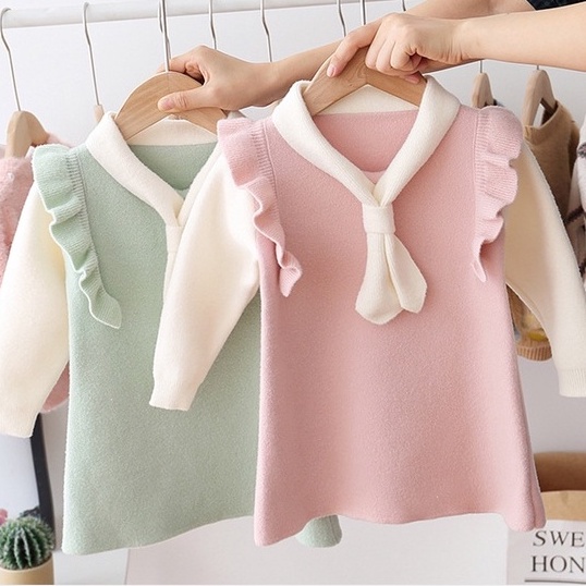 Áo len cao cấp chất mềm mịn bé gái size 16-28kg  [AL23]