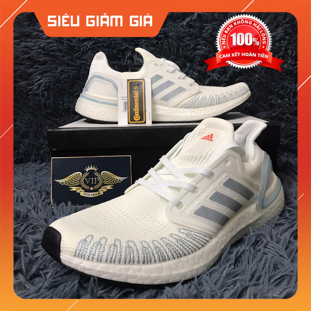 Giày Adidas Ultraboost 6.0 Trắng Sọc Xám - 1.1 + Tặng Thêm 1 bộ dây + Full Box + Full Bill + Full Phụ Kiện