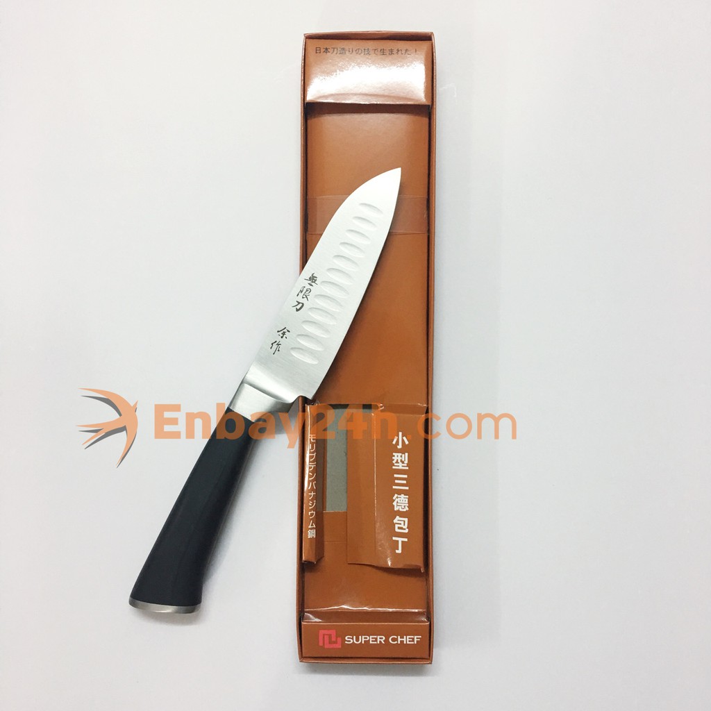 Dao Bếp Super Chef lưỡi 13.5cm công nghệ Nhật Bản lưỡi thép không gỉ DAO-W