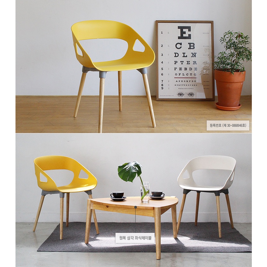 Combo 2 Ghế Chân Gỗ [Ollyhome] Combo 2 Ghế Chân Gỗ Oliving Thời Trang 2 Màu Mang Phong Cách Hàn Quốc ST16