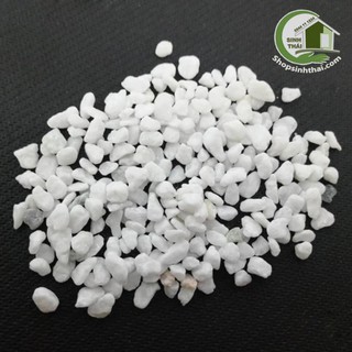 1kg đá sỏi màu trắng mini - đá  trang trí trồng cây - trang trí bể cá - sân vườn