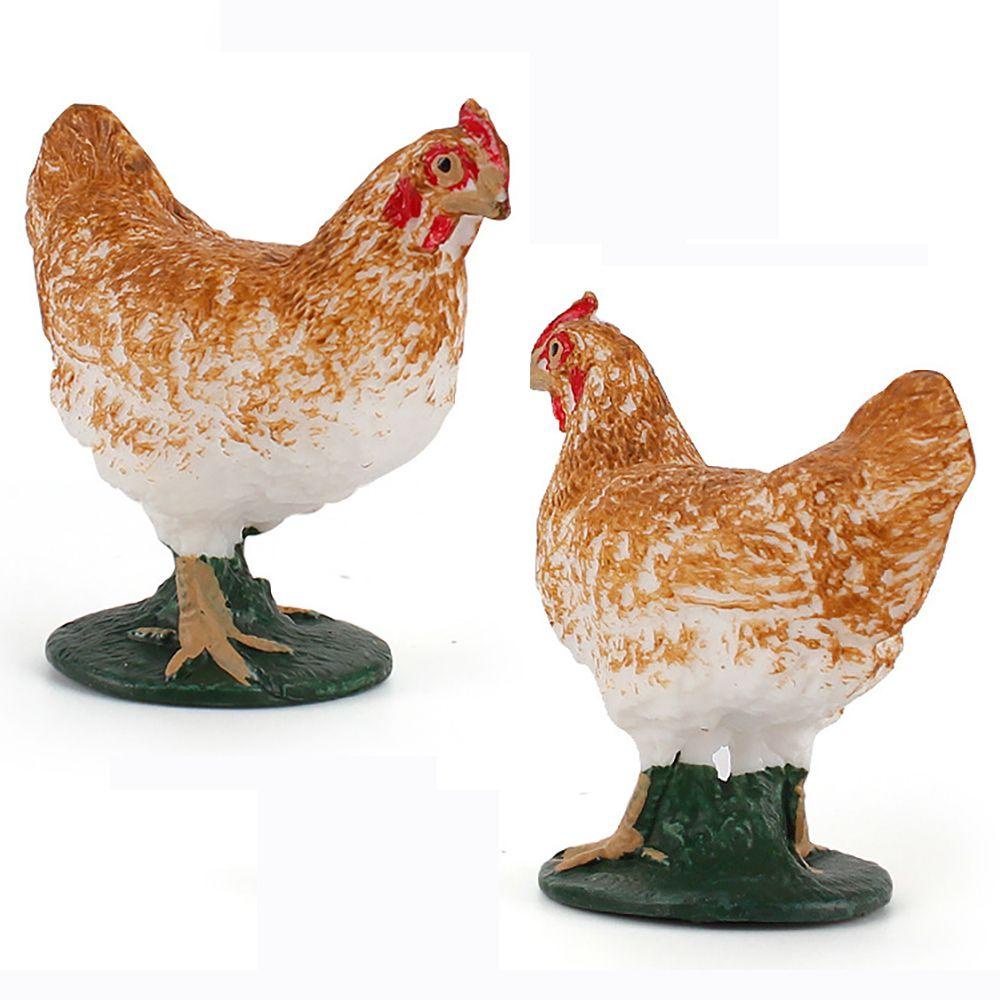 1 Bộ Mô Hình Gà Nông Trại Trang Trí Độc Đáo