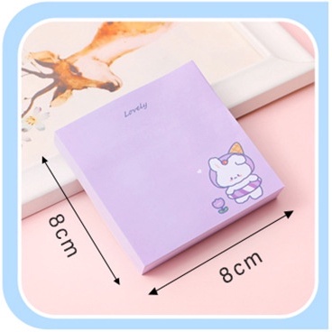 [Mã LIFEBOOK2 giảm 10% đơn 0Đ] &lt;Video Review&gt; Sticky Giấy Note To Do List Ghi Chú In Hình Thỏ Nền Trơn T681