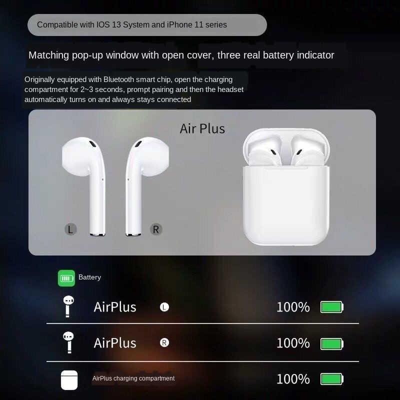 Tai Nghe Không Dây Tws I12 Bluetooth 5.0 Và Phụ Kiện /nhét tai không dây phong cách thể thao dành cho | BigBuy360 - bigbuy360.vn