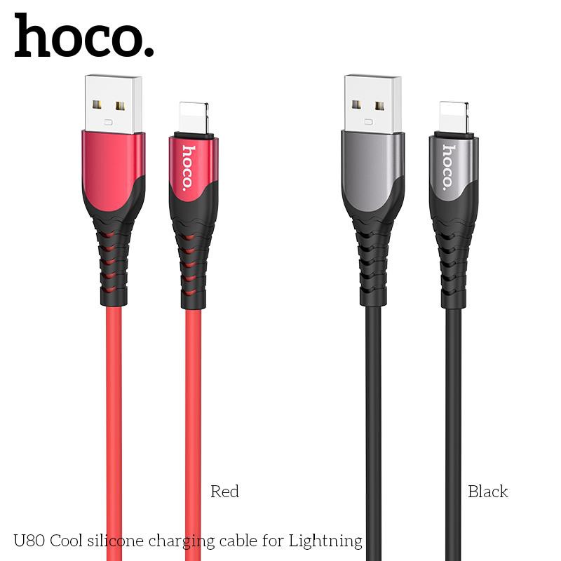 Cáp sạc Hoco 2.4A U80 lightning 1.2m