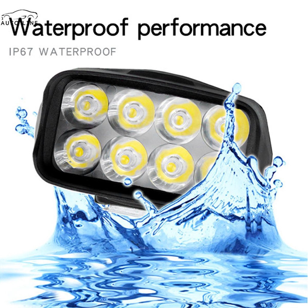 Đèn Pha LED 8 Bóng 12V 1200lm IP67 Chống Thấm Nước IP67 Chuyên Dụng Cho Xe Mô Tô SHOPCYC3316