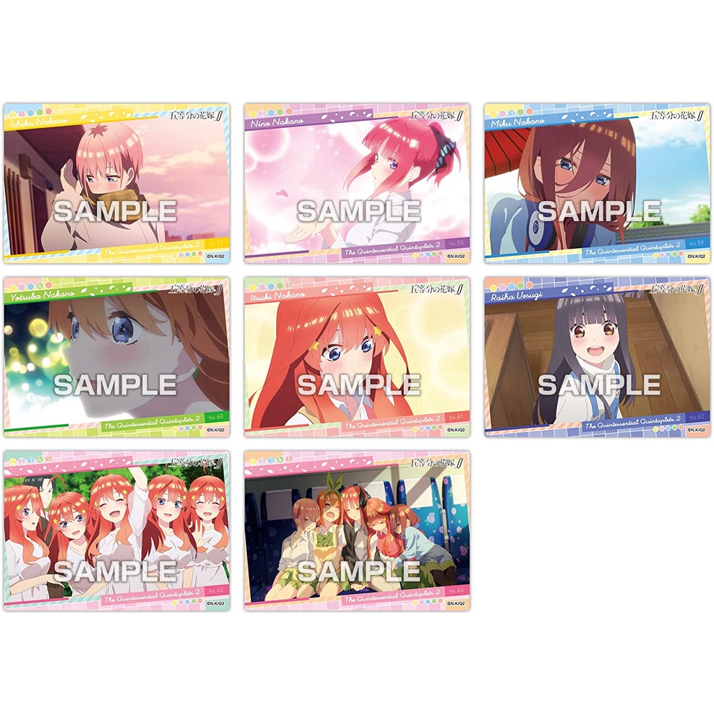 Thẻ bài sưu tập Clear Card Nhà có 5 nàng dâu Gotoubun no Hanayome - Ensky