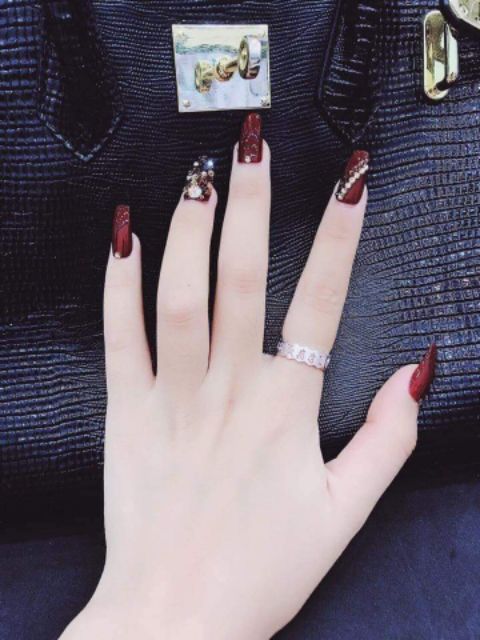 Nhẫn chú chữ phạn bình an bạc ta