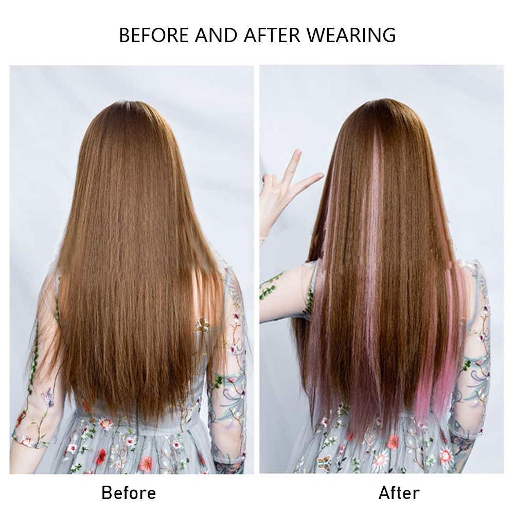 Bộ Tóc Giả Nhiều Màu Sắc Thời Trang
