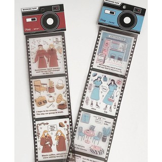Set sticker dây polaroid trang trí sổ