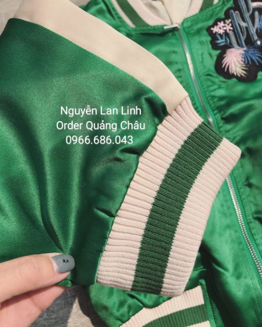 BOMBER XANH HỌA TIẾT