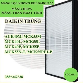 Màng lọc không khí Daikin màng hepa, màng than hoạt tính model 55
