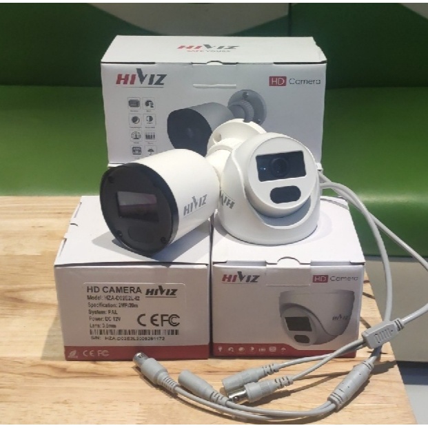 Camera Than Hiviz 2.0MPX HZA-B12E2S-A2 / Dome D02E2L-I2, Camera AHD/CVI/TVI/CVBS 2MP- HÀNG CHÍNH HÃNG