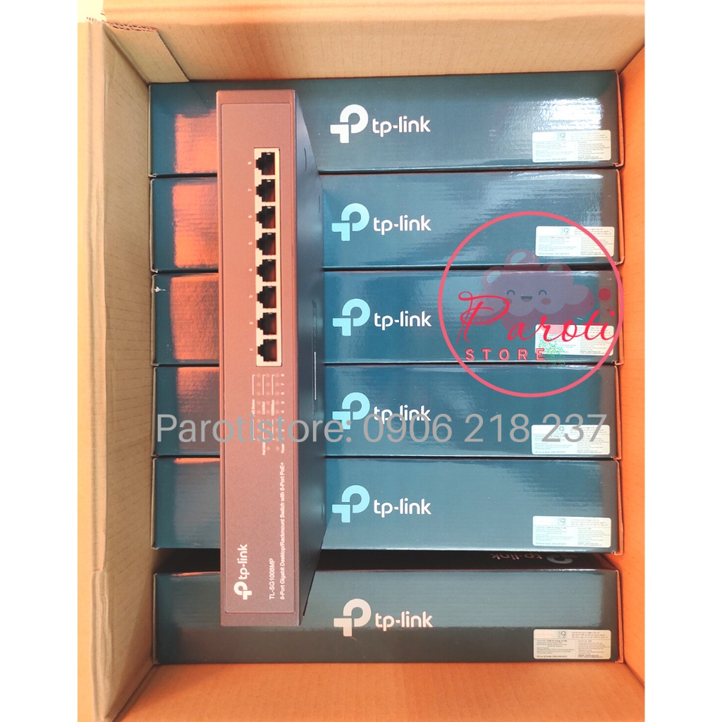Bộ chia mạng Switch POE TP-LINK 8 cổng Gigabit PoE+ TL-SG1008MP _chính hãng, mới 100%