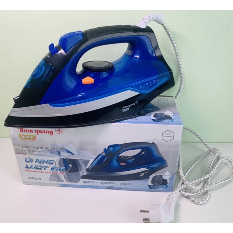 Bàn Là, Bàn ủi Hơi Nước- Là ủi phẳng nếp nhăn trong 2s 2200W Cao Cấp Điện Quang