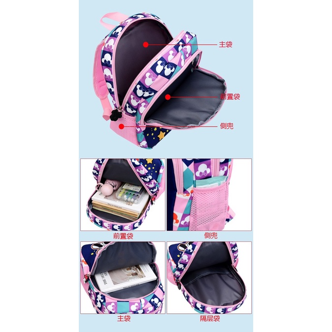 Balo MICKEY cho bé gái, hàng cao cấp êm nhẹ, mẫu hot 2022 - Hàng Quảng Châu (BL2)