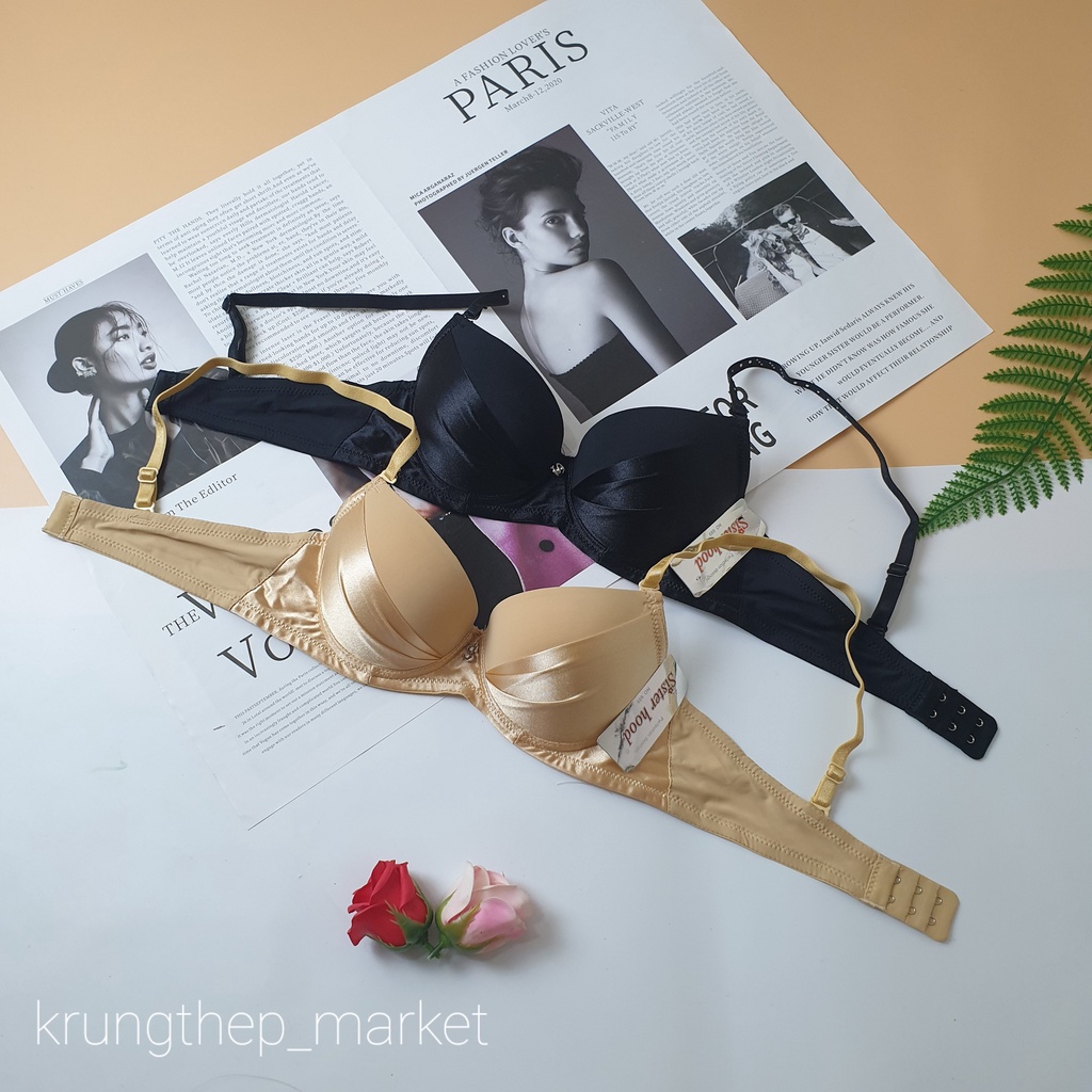 ÁO LÓT SISTERHOOD 689 , ĐỆM NHẸ , CÓ VIỀN VẢI BÓNG , CÓ GỌNG HÀNG THÁI LAN