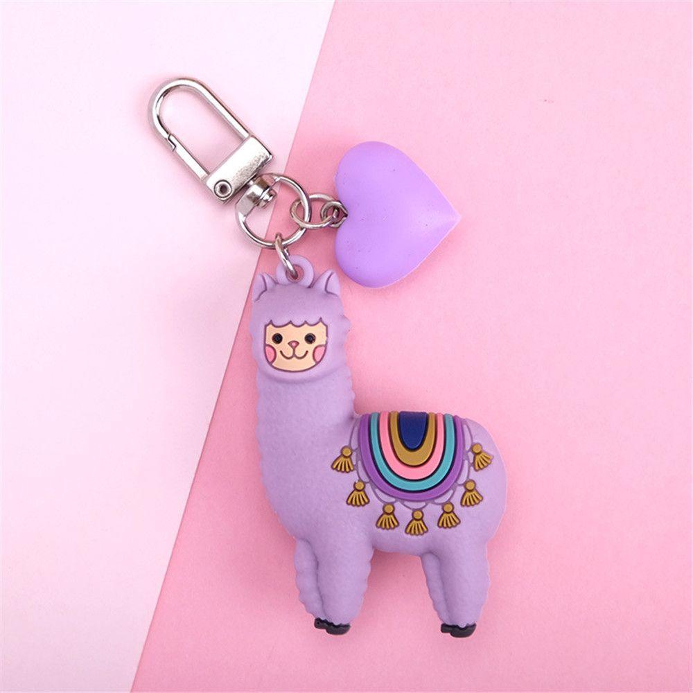 Móc Khóa Hình Lạc Đà Alpaca Hoạt Hình Dễ Thương