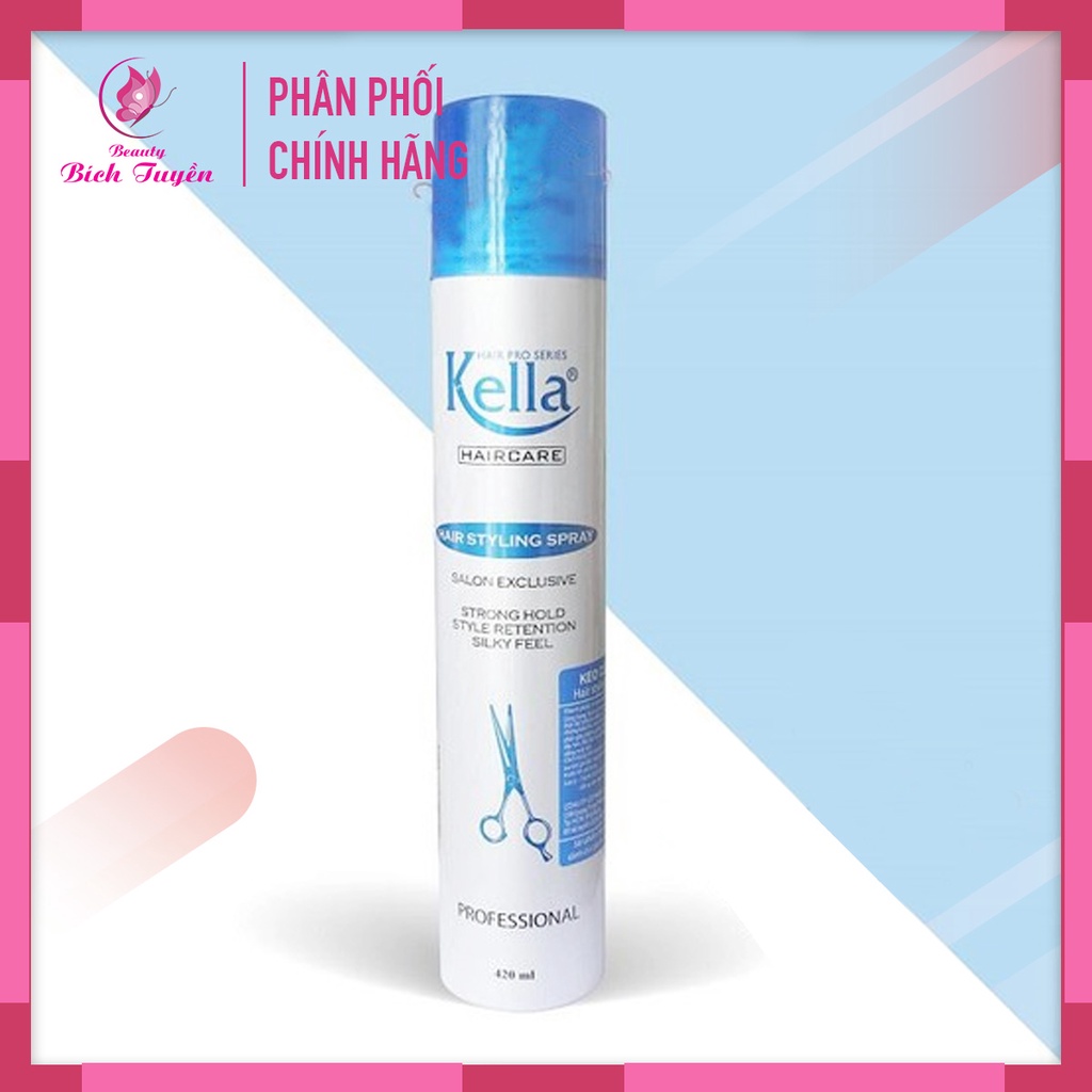 Keo Xịt Tạo Kiểu Tóc KELLA 420ml