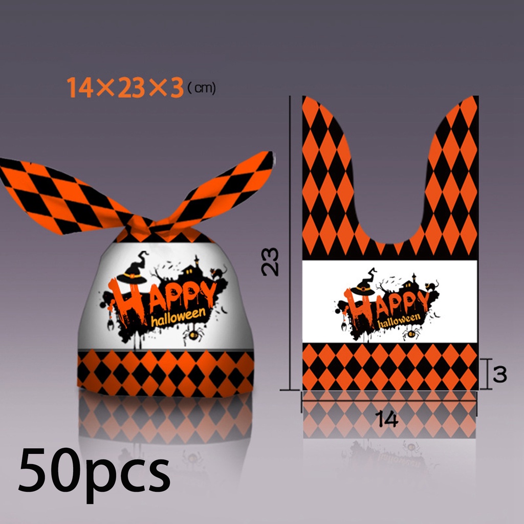 Bộ 50 Túi Rỗng Đựng Kẹo Dùng Cho Tiệc Halloween