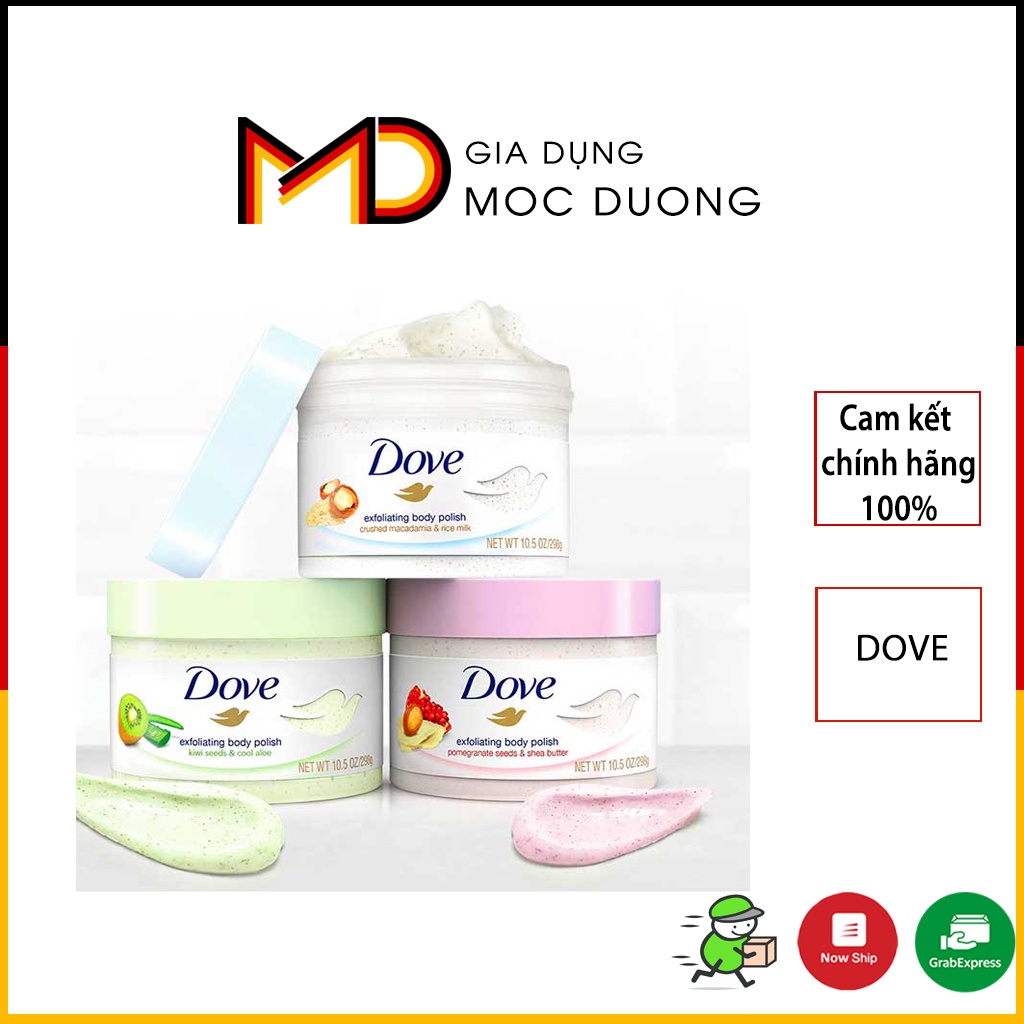 Tẩy da chết DOVE Exfoliating Body Polish 225g