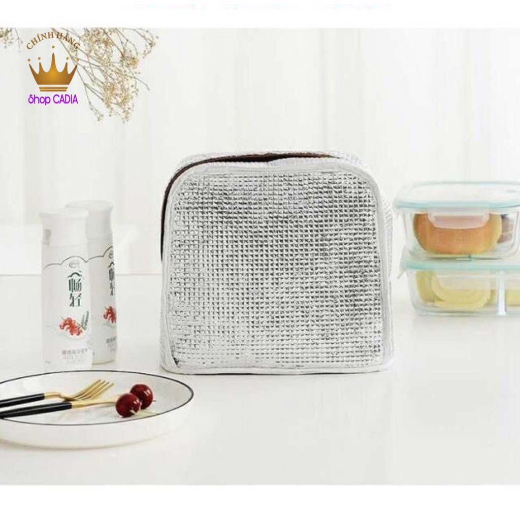 Túi giữ nhiệt chống thấm nước, Túi đựng hộp cơm văn phòng hình lá cho dân văn phòng tiện dụng