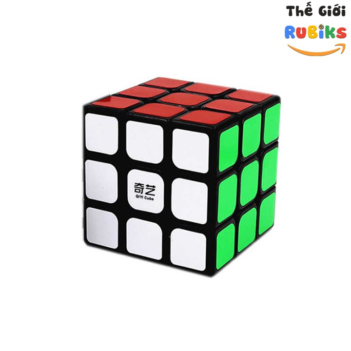 Hộp 4 Rubik QiYi 2x2 3x3 4x4 5x5 Đen Cao Cấp Đồ Chơi Thông Minh Tặng Kèm Cuốn Công thức QiYi CFOP Hướng Dẫn Giải Rubic