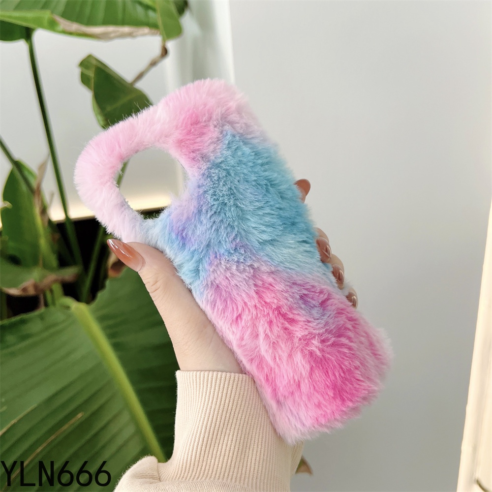 Ốp Điện Thoại Lông Nhung Màu Gradient Cho Vivo Y33S Y53S Y55 Y12A Y17 Y30 Y50 Y51 Y31 Y52 Y72 Y75 Y76 5G Y21 Y20i Y21S Y20 Y20S