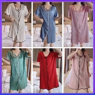 Đầm váy ngủ lụa satin cao cấp đầm Áo choàng mặc đồ ngủ sexy nhà gợi cảm quyến rũ