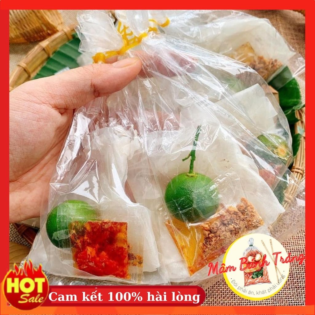 Xâu 10 bịch bánh tráng trộn vò tắc bánh tráng sate tắc Bon Bon Tây Ninh - 04100078