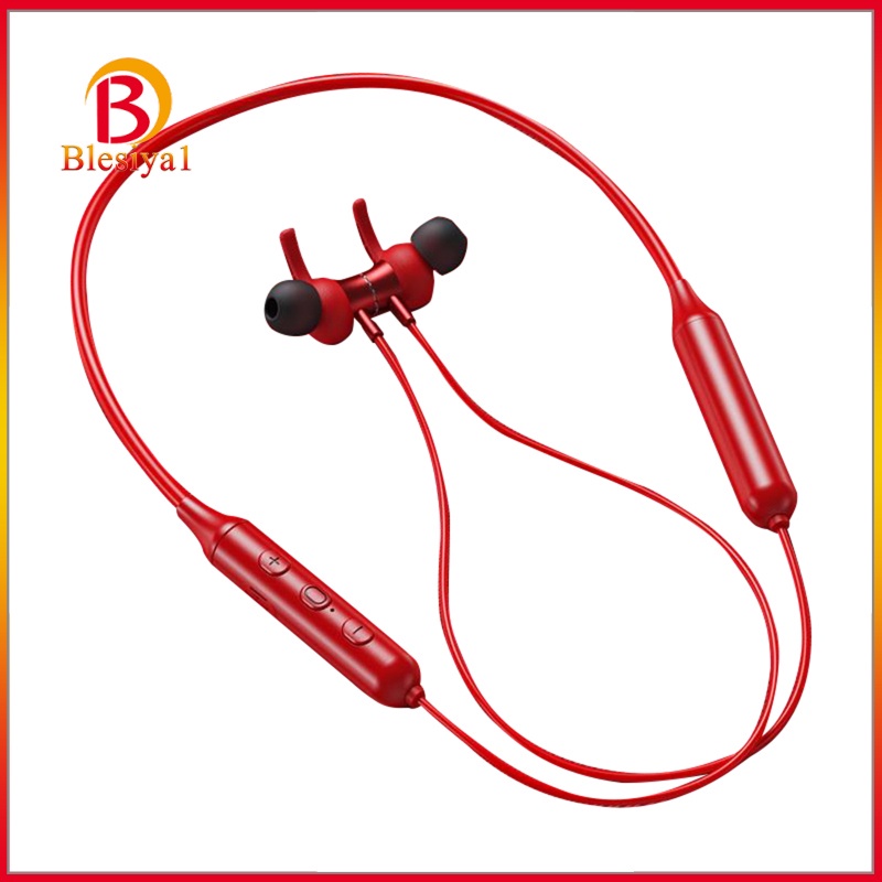 Tai Nghe Bluetooth Blesiya1 10mm Dạng Vòng Đeo Cổ Màu Đỏ