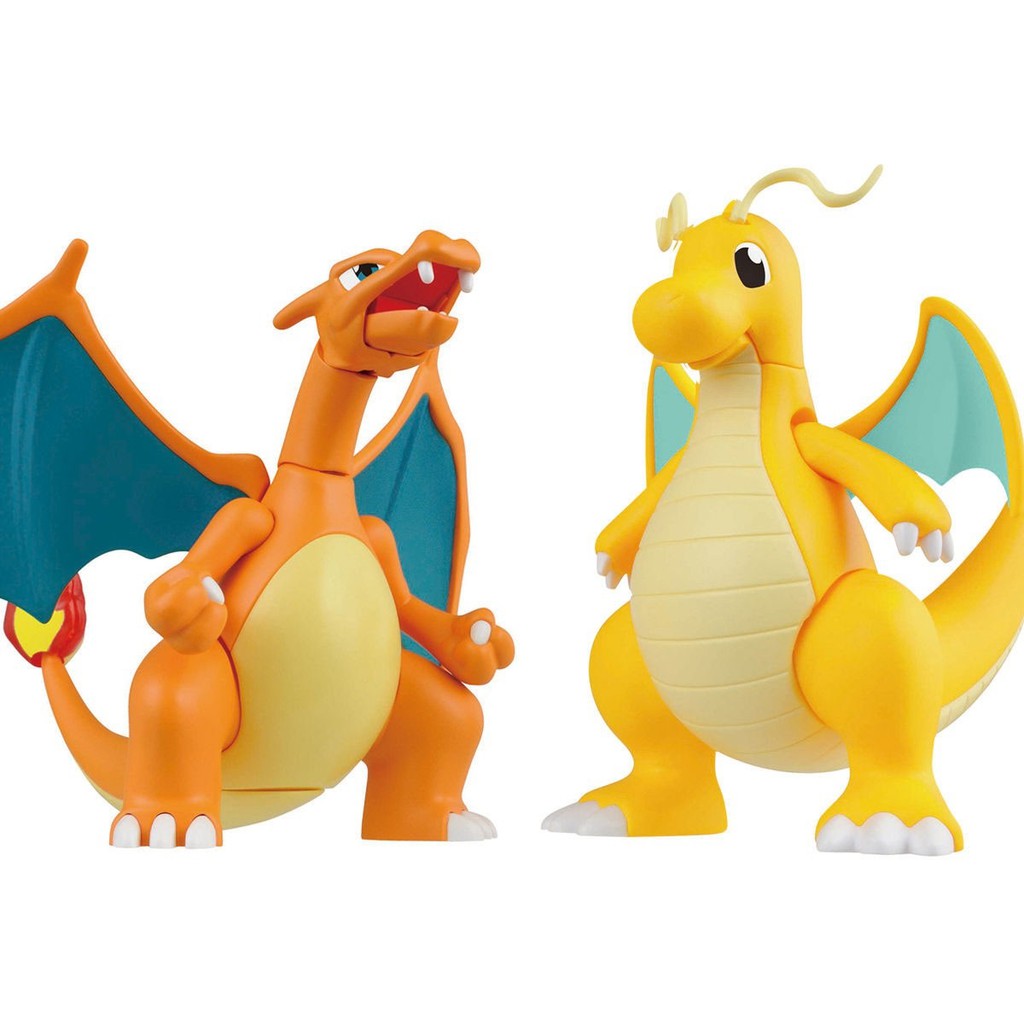 Bandai Pokepla Collection 43 Charizard Vs Dragonite Figure Rise Standard Mô Hình Đồ Chơi Lắp Ráp Anime Nhật