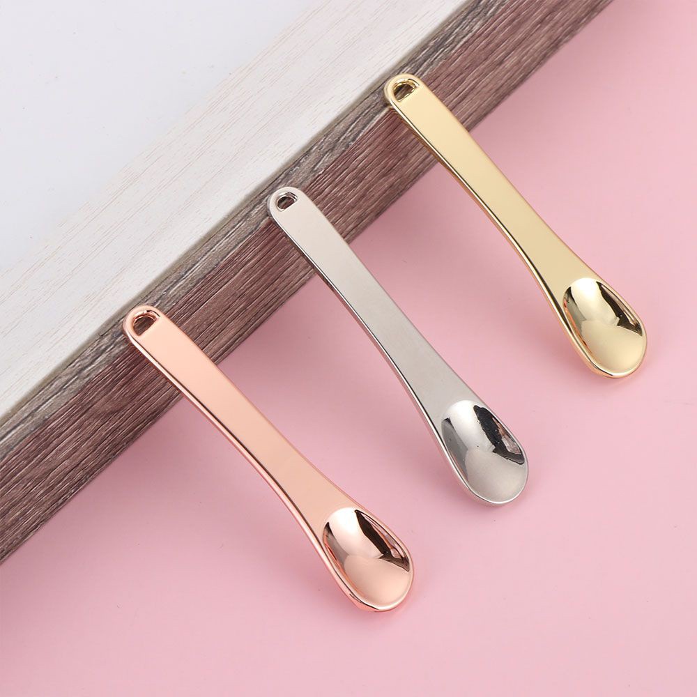 Muỗng Kim Loại Mini Nhiều Màu Sắc Chăm Sóc Da Mặt