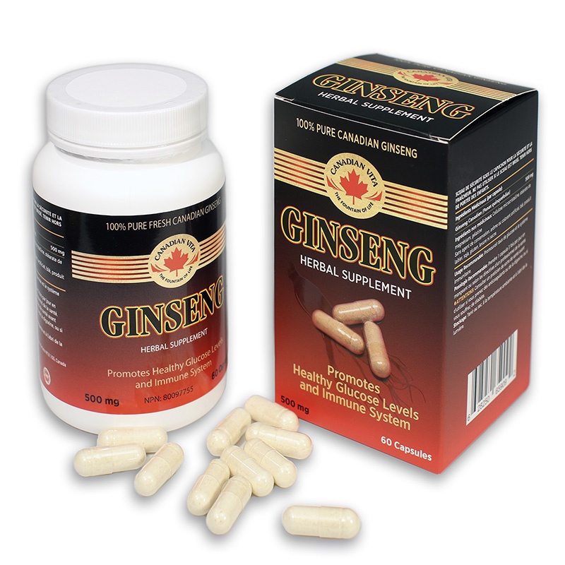 Canadian Vita , Nhân sâm viên nén giúp bồi bổ cơ thể, tăng sức đề kháng, da dẻ hồng hào - 500