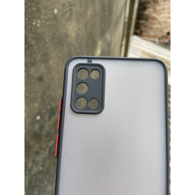 Ốp lưng Samsung Galaxy A02s/samsung A12  nhám, viền đen, chống sốc