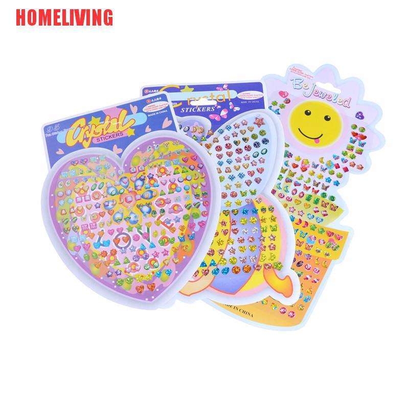 [HOMELIVING] Đồ Chơi Miếng Dán Trang Sức / Túi Xách / Bông Tai Pha Lê Làm Quà Giáng