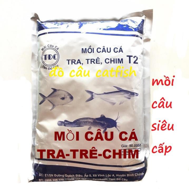 SALE GIẢM GIÁ GÓI MỒI CÂU CÁ TRA-CHIM-TRÊ  T2 1KG-MỒI CHUYÊN CÂU CÁ TRA-CHIM-TRÊ T2-CÁM CÂU CÁ