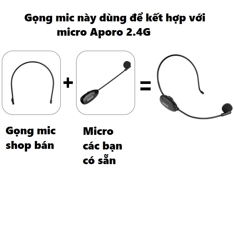 Gọng mic dùng để thay thế cho micro Aporo 2.4G