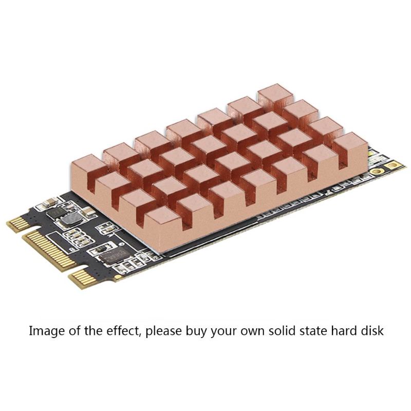 Bộ Tản Nhiệt Bằng Đồng Siêu Mỏng 32x18mm M.2 Ssd 2260 Ngff 2242 Cho Máy Tính