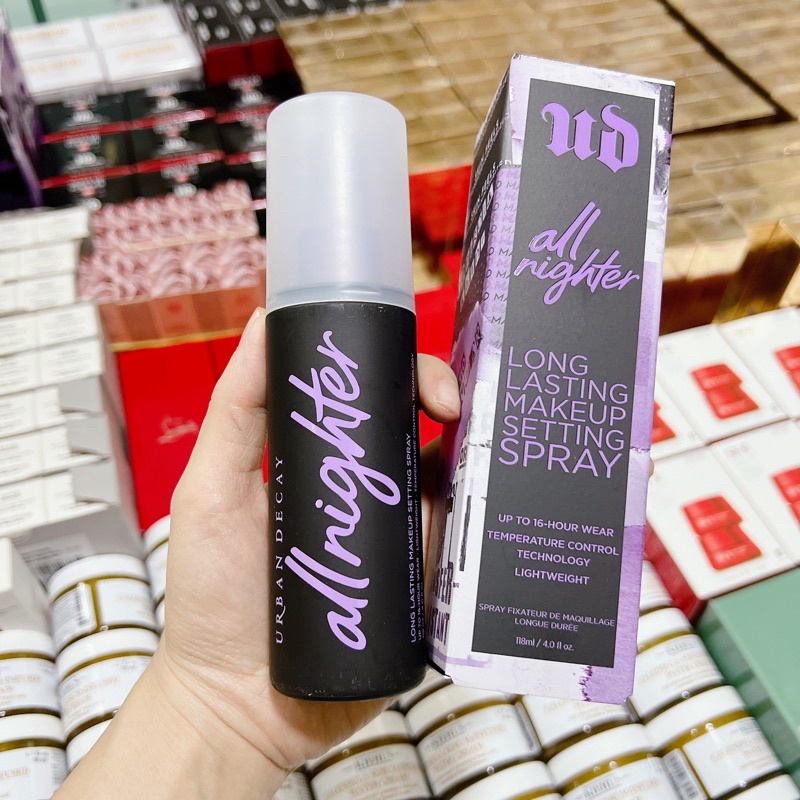 Xịt giữ lớp trang điểm makeup Urban Decay All nighter Long Lasting Make up Spray