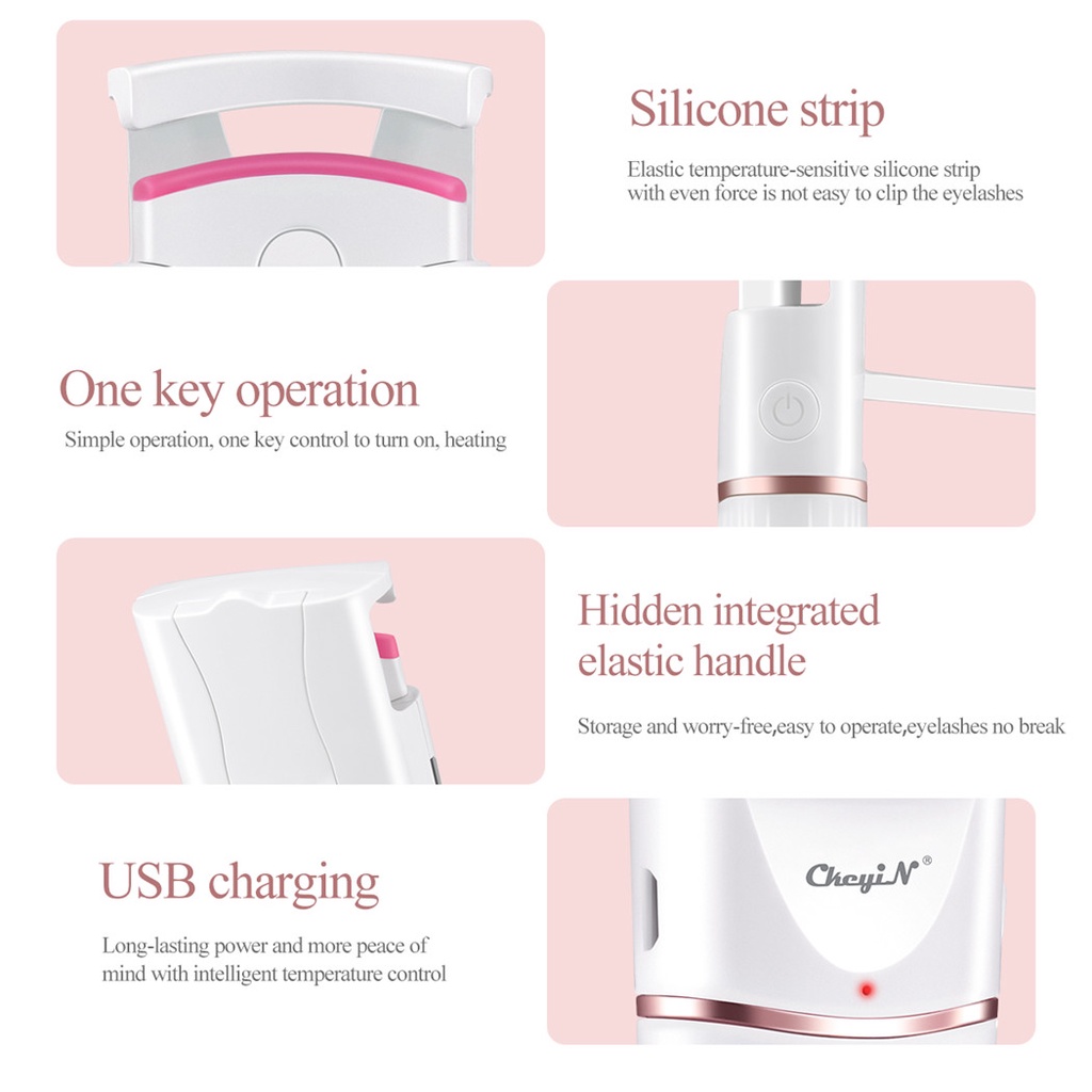 Thiết bị uốn cong lông mi CKEYIN RB100 bằng silicon chạy nhiệt