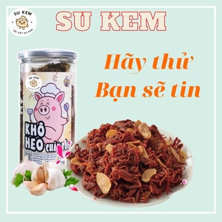 Khô heo cháy tỏi 300g, đồ ăn vặt giá rẻ