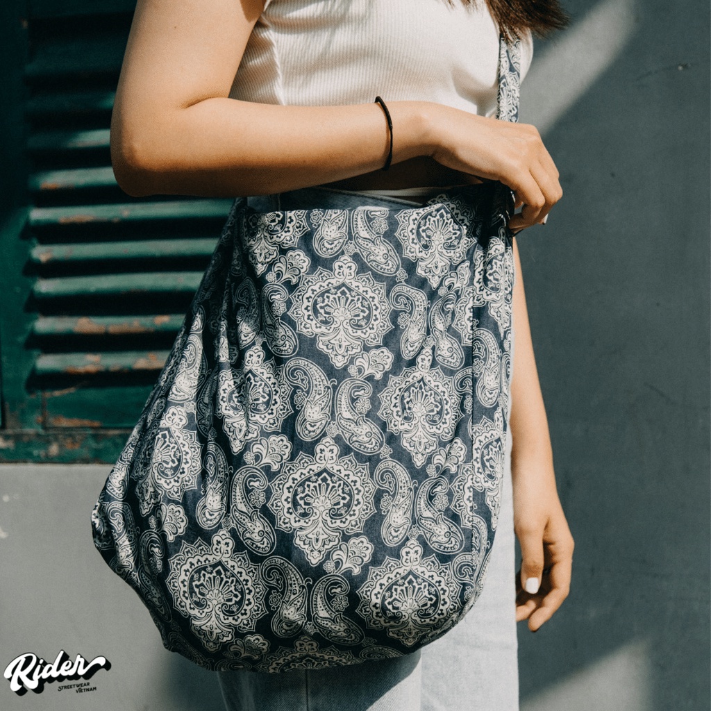 Túi đeo chéo Rider Hippie Bag unisex nam nữ denim,canvas - Rider Streetwear - Phong cách vintage,retro
