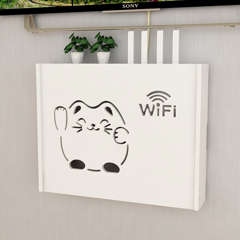 🍓😘 Hộp kệ modem wifi treo tường hiện đại hoa văn chữ LOVE giá rẻ bất ngờ FNN-346