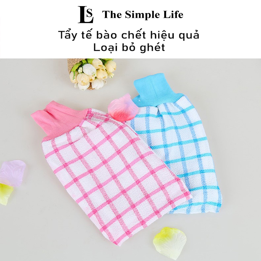 Bông tắm kì ghét, găng tay, bao tay tắm tẩy tế bào chết, da chết cao cấp, chất lượng cao Coco Shangjia [CHÍNH HÃNG]