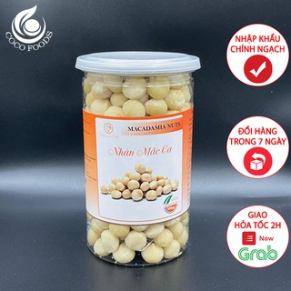 Hạt macca tách vỏ daklak organic - mắc ca nhân sấy khô tây nguyên 500g - coco foods