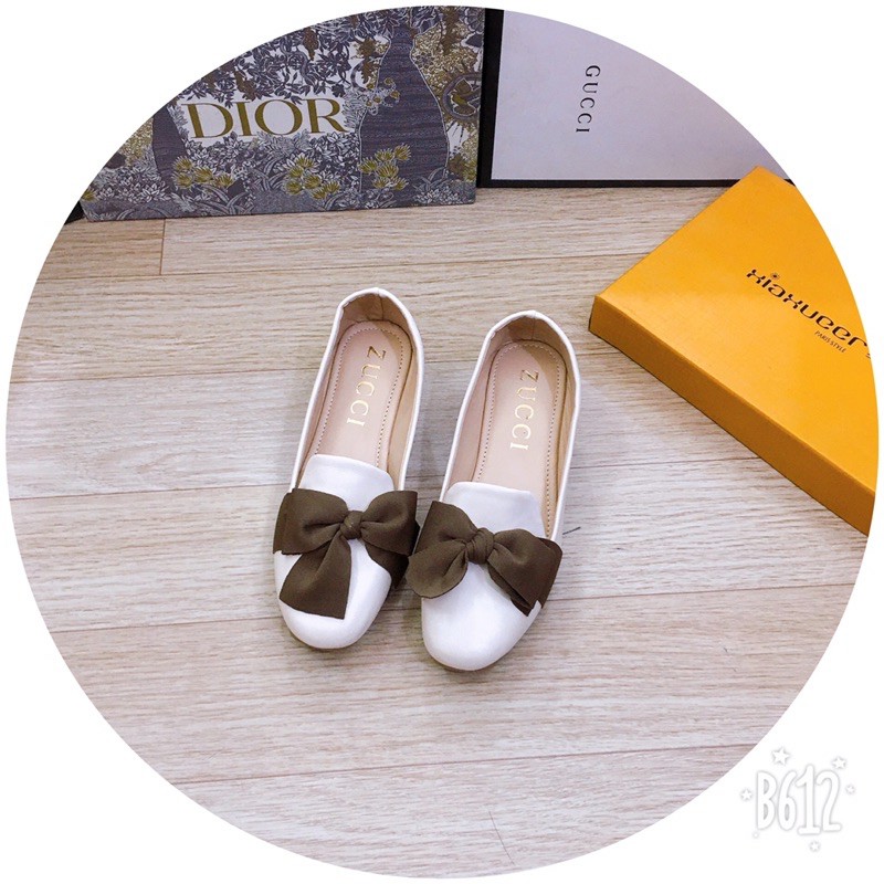 giầy nơ vải gót 3 cm ( chuẩn hinh )